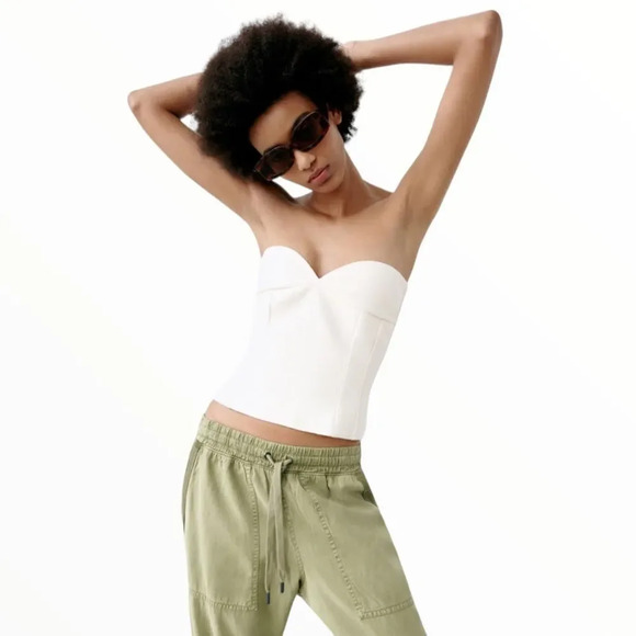 ZARA | Khaki | JOGGING PANTS WITH POCKETS - Picture 5 of 12